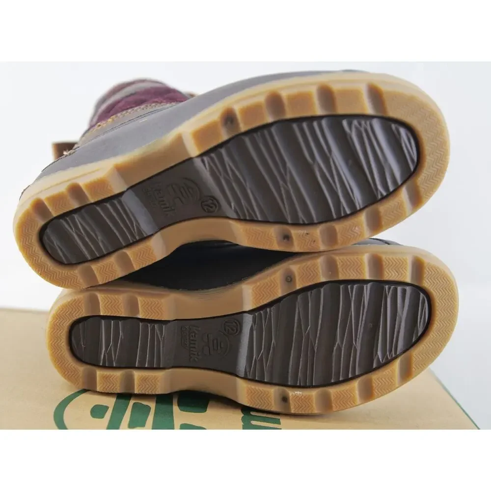Kamik Sierra Mid Waterproof Winter Boots Girls‎ Ankle Dark Brown Size 12